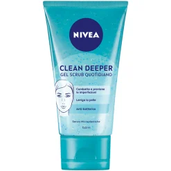 NIVEA VISO CLEAN DEEPER GEL SCRUB QUOTIDIANO ANTI-BATTERICO TUBO 150 ML