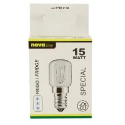 NOVALINE LAMPADINA INCANDESCENZA PERETTA FRIGO 15W E14