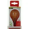 NOVALINE LAMPADINA LED FILAMENTO SFERA 4W=40W E14 RISPARMIO ENERGETICO 89%
