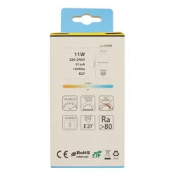 NOVALINE LAMPADINA LED GOCCIA 10W - LED EPISTAR - 1055 Lm - 30000 h - 170/240 V -LUCE NATURALE 4000K - ANGOLO 270° -EQUIVALENTE AD UNA 75W AD INCANDESCENZA