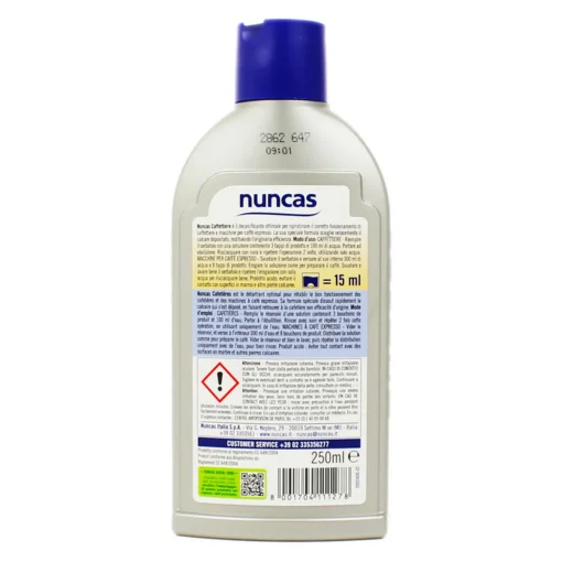 NUNCAS CAFFETTIERE DECALCIFICANTE LIQUIDO 250 ML