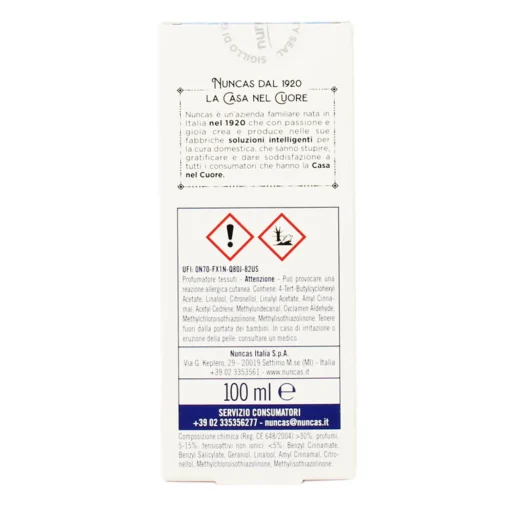 NUNCAS DROPS CLASSIC PROFUMA BIANCHERIA 100 ML