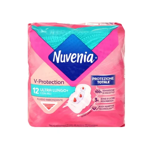 NUVENIA ASSORBENTI ULTRA LUNGO+ CON ALI FLUSSO ABBONDANTE 12 PZ