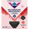NUVENIA INTIMA WEAR MUTANDINE MESTRUALI BLACK TAGLIA M