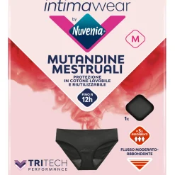NUVENIA INTIMA WEAR MUTANDINE MESTRUALI BLACK TAGLIA M