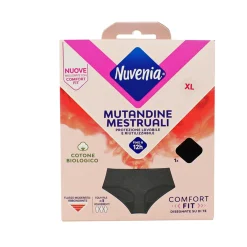 NUVENIA INTIMA WEAR MUTANDINE MESTRUALI BLACK TAGLIA XL