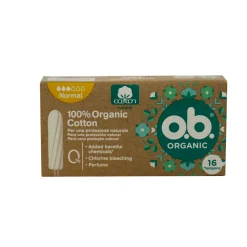 OB ORGANIC NORMAL 16 PZ 100% COTONE BIOLOGICO