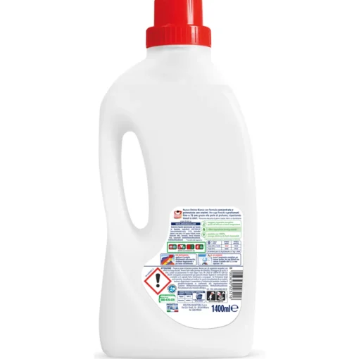 OMINO BIANCO DETERSIVO LIQUIDO IGIENIZZANTE BUCATO LAVATRICE 35 LAVAGGI 1400 ML