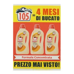 OMINO BIANCO DETERSIVO LIQUIDO BUCATO LAVATRICE MARSIGLIA 35 LAVAGGI x 3 PEZZI 4200 ML