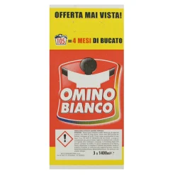 OMINO BIANCO DETERSIVO LIQUIDO BUCATO LAVATRICE MARSIGLIA 35 LAVAGGI x 3 PEZZI 4200 ML