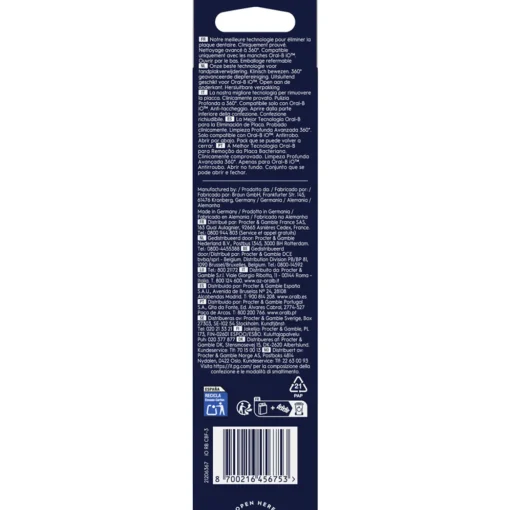 ORAL B 3 RICAMBI iO ULTIMATE CLEAN NERO PER SPAZZOLINO ELETTRICO iO