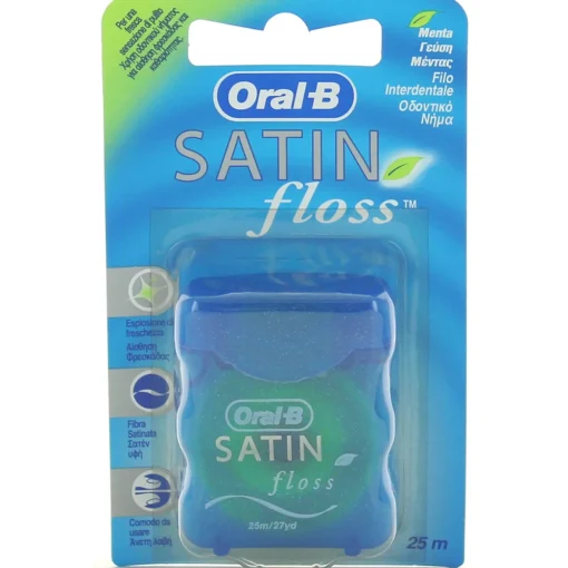 ORAL B FILO INTERDENTALE SATIN FLOSS MENTA MT.25