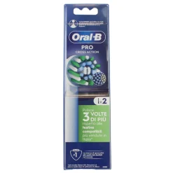 ORAL B PRO CROSS ACTION RICAMBIO 2 PEZZI per SPAZZOLINO ELETTRICO