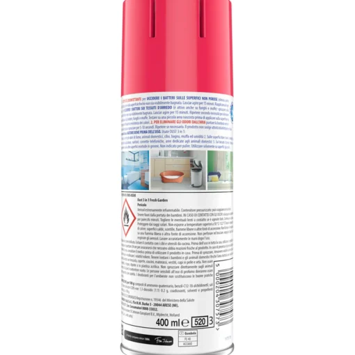 OUST 3in1 DISINFETTANTE ELIMINA ODORI FRESH GARDEN SPRAY MAXI FORMATO 400 ML