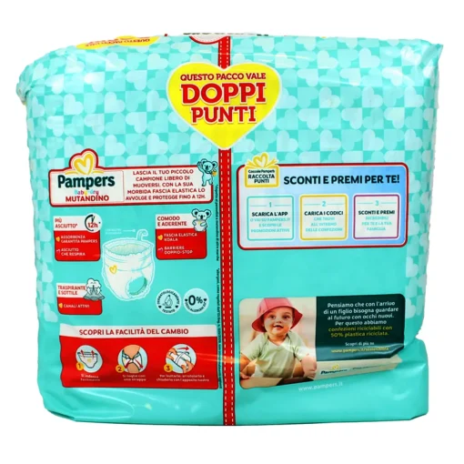 PAMPERS BABY DRY MUTANDINO 6 XL 15+ KG 13+13 PEZZI PACCO DOPPIO