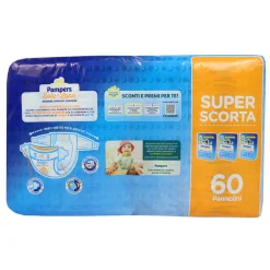 PAMPERS PANNOLINI SOLE E LUNA 3 MIDI 4-9 KG 60 PEZZI