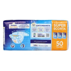 PAMPERS PANNOLINI SOLE E LUNA 4 MAXI 7-18 KG 50 PEZZI
