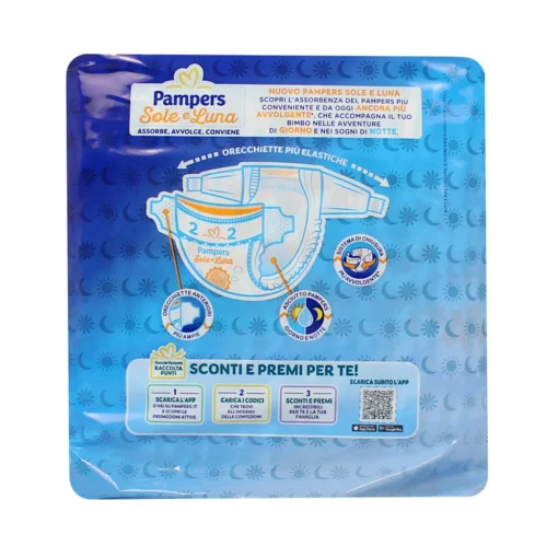 PAMPERS PANNOLINI SOLE E LUNA 2 MINI 3-6 Kg 21 PZ.