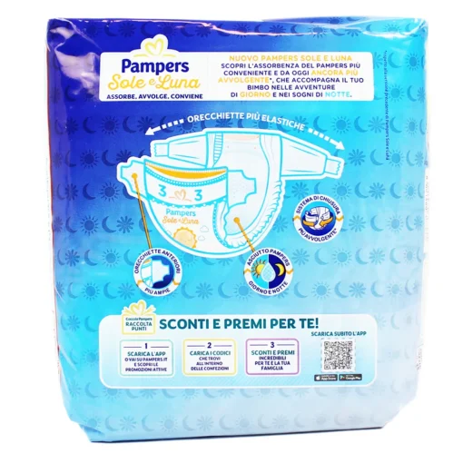 PAMPERS PANNOLINI SOLE E LUNA 3 MIDI 4-9 Kg 20 PZ.
