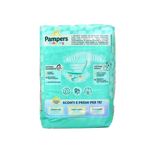 PAMPERS PANNOLINO BABY DRY 4 MAXI 7-18 KG 17 PANNOLINI