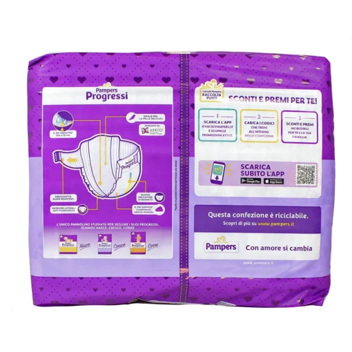 PAMPERS PROGRESSI 5 JUNIOR 11-25 KG 18+18 PEZZI PACCO DOPPIO