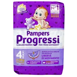 PAMPERS PROGRESSI 4 MAXI 7-18 KG 21 PEZZI