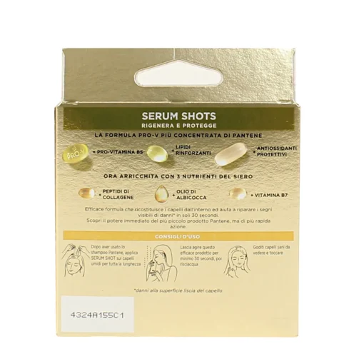 PANTENE SERUM SHOTS 3 AMPOLLE DA 15 ML RIGENERA & PROTEGGE CON VITAMIA B7