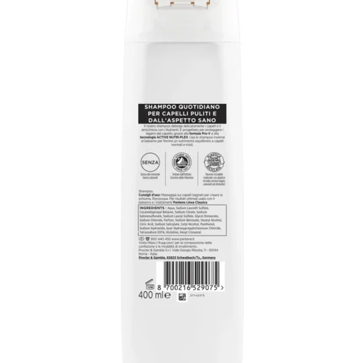 PANTENE SHAMPOO LINEA CLASSICA CAPELLI NORMALI E MISTI 400 ML
