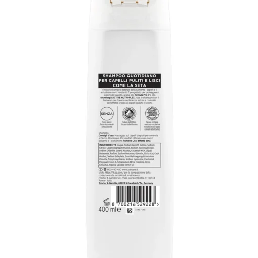PANTENE SHAMPOO LISCI EFFETTO SETA CAPELLI OPACHI E CRESPI 400 ML