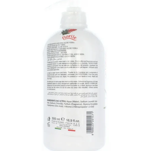 PARISIENNE FIORILE SAPONE LIQUIDO MANI ALOE VERA 500 ML