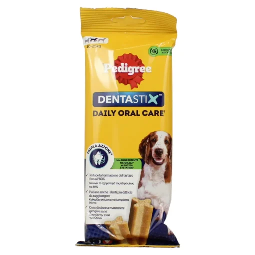 PEDIGREE DENTASTIX DOG MEDIUM 10-25 KG BUSTA 5 PEZZI