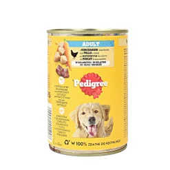 PEDIGREE DOG CIBO UMIDO PER CANE CON POLLO E CAROTE IN LATTINA DA 400 gr