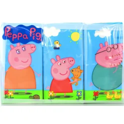 PEPPA PIG FAZZOLETTI 6 PACCHETTI DA 9 FAZZOLETTI 4 VELI #BAMBINI