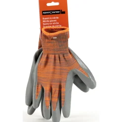 PERFETTO FACTORY GUANTI DA LAVORO CON POLSINO IN NITRILE MISURA L/8  DONNA