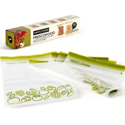 PERFETTO FRESCOFOOD 15 SACCHETTI RICHIUDIBILI PER ALIMENTI MISURA L H25,5x33 cm