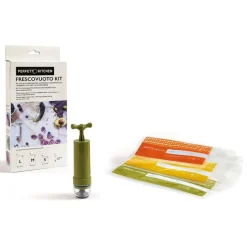 PERFETTO FRESCOVUOTO KIT 8 BUSTE ALIMENTI SOTTOVUOTO + POMPETTA DI ASPIRAZIONE LA PIACENTINA