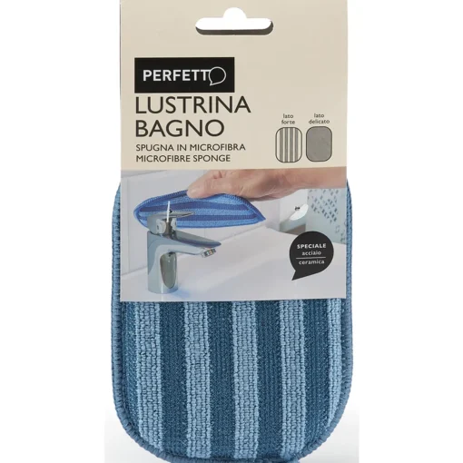PERFETTO LUSTRINA BAGNO SPUGNA IN MICROFIBRA