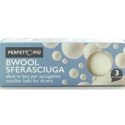 PERFETTO PIU' BWOOL 3 SFERE IN LANA 100% PER ASCIUGATRICE ASSORBE L'UMIDITA'