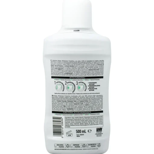 PERLAX COLLUTTORIO WHITENING3X WHITE CARE PROTETTIVO CON ACIDO IALURONICO 500 ML
