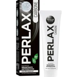 PERLAX DENTIFRICIO CARBONE 3X WHITE CARE SBIANCANTE ANTIMACCHIA CON MIGROGRANULI 75 ML