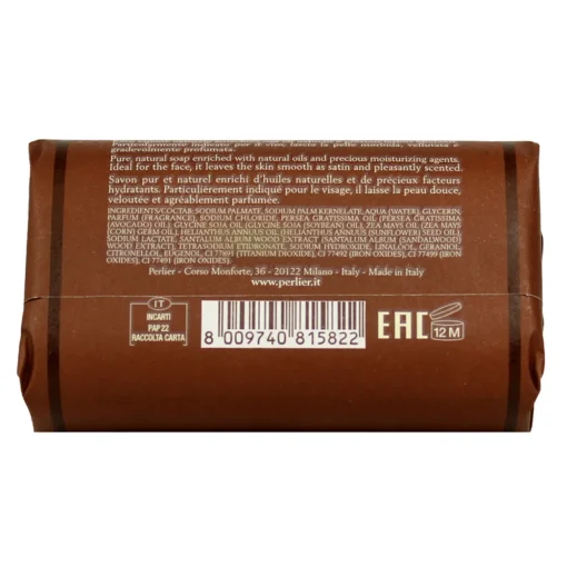PERLIER SAPONE SANDALO DEL KASHMIR 125 grammi