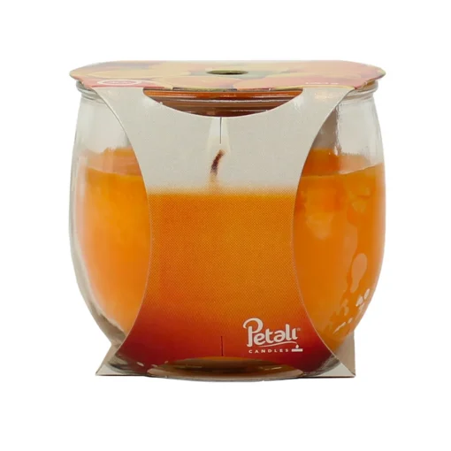 PETALI CANDELA PROFUMA AMBIENTE 30H FRAGRANZA AGRUMI 120 GRAMMI VASETTO IN VETRO