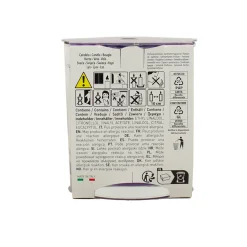PETALI CANDELA PROFUMA AMBIENTE LAVANDA IN BICCHIERE DI VETRO 170 GRAMMI ARDENZA 45 ORE Diam.6,5sm e H 8cm