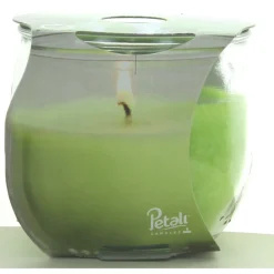 PETALI CANDELA PROFUMA AMBIENTE 30H FRAGRANZA MUSCHIO BIANCO 120 GRAMMI  VASETTO IN VETRO