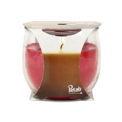 PETALI CANDELA PROFUMA AMBIENTE 30H FRAGRANZA CANNELLA 120 GRAMMI VASETTO IN VETRO