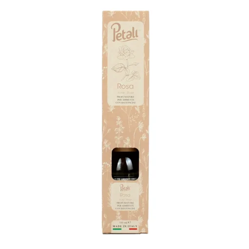 PETALI PROFUMATORE PER AMBIENTI DIFFUSORE CON BASTONCINI FRAGRANZA ROSA 100 ML