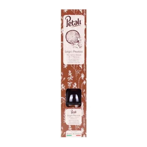 PETALI PROFUMATORE PER AMBIENTI DIFFUSORE CON BASTONCINI FRAGRANZA LEGNI PREZIOSI 100 ML