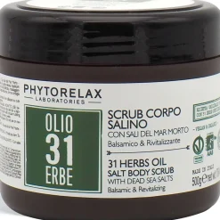 PHYTORELAX OLIO 31 ERBE SCRUB CORPO SALINO VASO 500 grammi