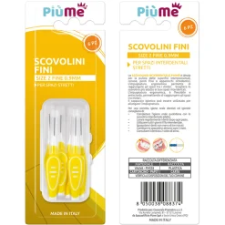 PIUME 6 SCOVOLINI INTERDENTALI FINI 0,9 MM SPAZI STRETTI