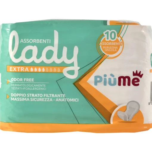 PIUME ASSORBENTI LADY EXTRA 10 PEZZI DISPOSITIVO MEDICO CE CL1